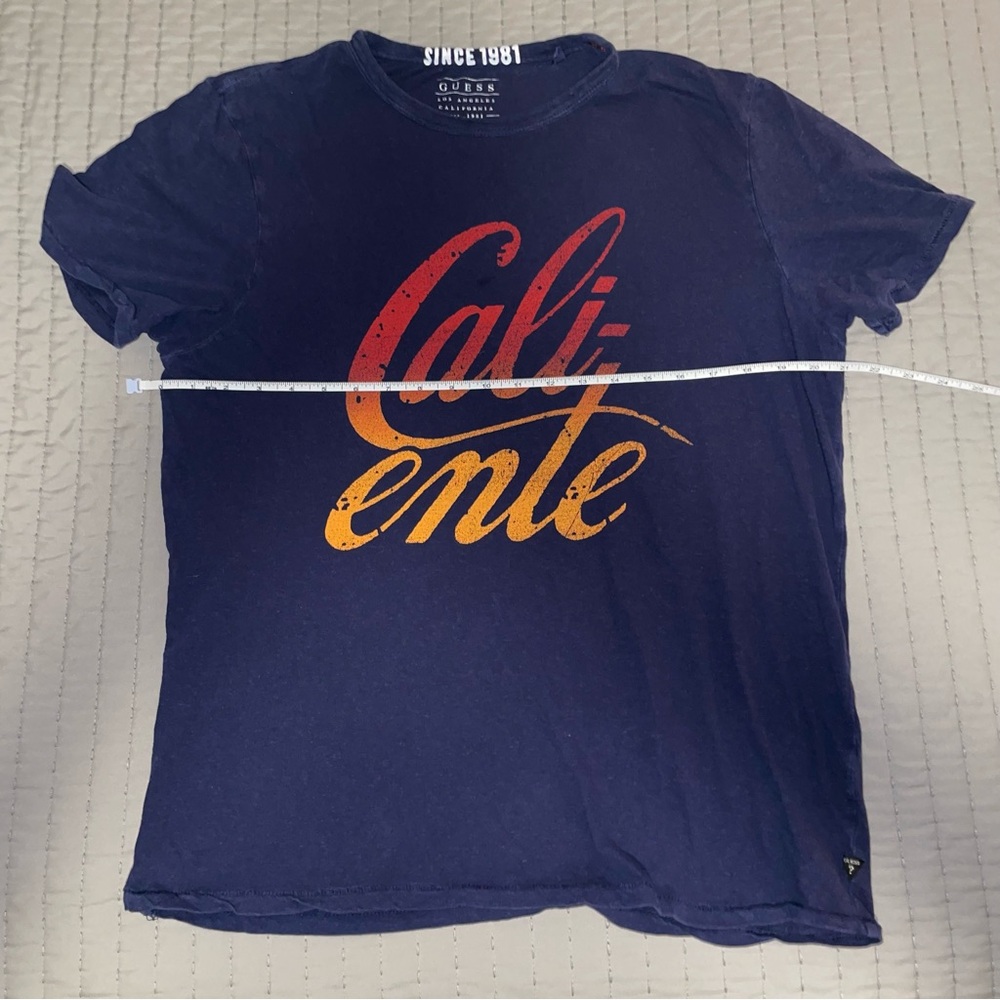 Guess Blue and Orange Short Sleeve Tee